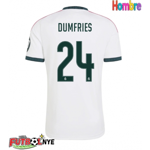 Camiseta Real Madrid Denzel Dumfries #24 Primera Equipación 2026-27 manga corta